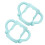 2Pcs Universal Silicone Baby Bottle Handle Grip Ergonomic Soft Design Removable Easy Clean 1