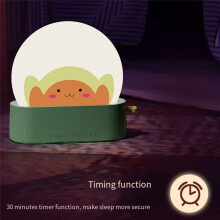 Lamp-Nachtlampje, Schattig Kawaii-Decor voor Slaapkamerbed, Oplaadbaar LED-Toastbrood met Timer en Instelbare Helderheid