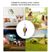 Art & Gift Solar Hot Air Balloon Lantern - Hanging Solar-Powered LED Lights, Waterproof Portable Decorative,2Pcs,A