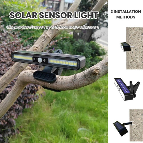 Warm Adjustable Angle Landscape Light Solar Landscape LED Light Waterproof Decorative Stair Clamp Light 1