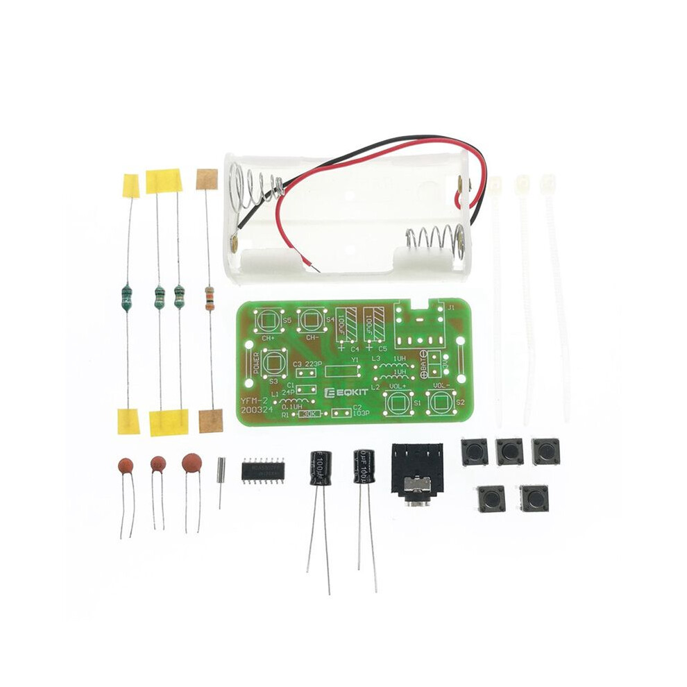 Photos - Radio / Clock Jojomino Adjustable 76-108MHz FM Stereo Radio Receiver Module DIY Kit Wireless Receiver DIY Electronic Production 