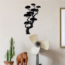 Metal Wall Art, Black Classic Tree Signs Wall Decor Metal Wall Signs for Any Room Hanging Wall Art Decor