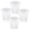 4Pcs Patio Table Umbrella Hole Ring Plug, Silicone Pool Umbrella Sleeve Stabilizer,Umbrella Table Ring Hole Insert White 1
