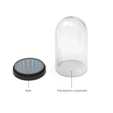 Spielpuppe Tausendschichtiger Spiegel, Musikgesteuerte RGB-Beleuchtung, Schaukasten, Figurenaufbewahrung, Transparente Aufbewahrungsbox