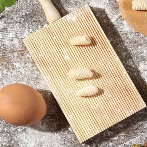 Italian Gnocchi Board Wood Kitchen Baking Tool Pasta Maker Professional 1
