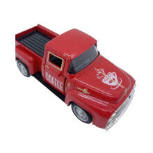 Caffetteria In Metallo Camion Pick- Retrò Camion Pressofuso per La Decorazione del Tavolo Della Stazione del Caffè Della Fattoria (Rosso)