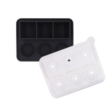 Combo de Bandeja para Cubitos de Hielo, Moldes para Hielo Cuadrados y en Forma de Bola, Fusión Lenta para Whisky, Fácil Liberación, Reutilizable