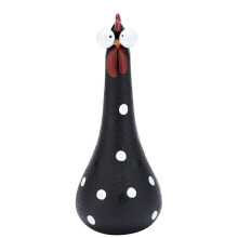 Resin Crafts Resin Chicken Ornaments Garden Decoration Ornaments Long Neck Chicken Resin Crafts Black