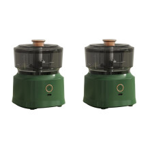 Spremiaglio Elettrico Senza Fili Tritacarne da Cucina Doppio Uso Tritacarne Ricaricabile per Verdure, Verde