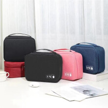 Digital Data Cable Storage Bag Portable Multi-Functional Electronic Accessories Storage Bag,Black