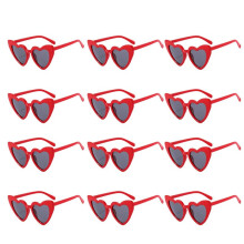 Wedding Heart Shaped Sunglasses Bachelorette Party Glasses Bridesmaid Groomsmen Gifts Red