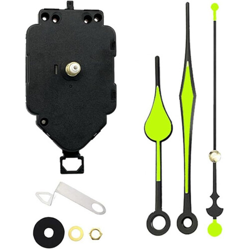 2 Set Quartz Clock Movement Kit Oscillating Movement + Luminous Pointer Clock Repair Parts Replacement Parts A 2