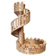 Dice Castle Tower Dice Tower Castle Stairs for Desktop Tower Ornaments Ancient Roman Castle Theme Dice Rolling Tower D