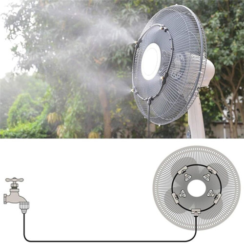 Kit de Ventilador de Resfriamento de Verão de 20 Polegadas, Kit de Ventilador de Água, Adequado para Jardins, Piscinas, Quintais 2