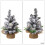 3 Pack Artificial  Christmas Tree Tabletop Small Pine Xmas Tree Decor DIY Holiday Indoor Decorations 5