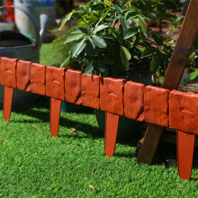40 Piezas Valla de Jardín Piedra de Imitación Estaca de Soporte para Plantas Borde de Paisaje Al Aire Libre Borde Decorativo,A