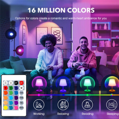 Ampoule à Changement de Couleur avec Télécommande 16 Couleurs Multicolores RVB 15 W E27 Ampoule LED à Intensité Variable 1