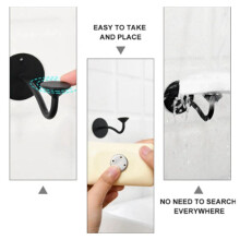 Magnetic Soap Holder Black Dish Bathroom Racks Wall Hanging Shelf Bathroom Inverted Magnetic Soap Holder