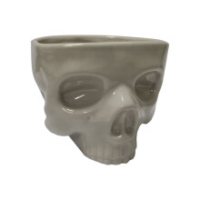 Retro Tabletop Decor Porcelain Gothic Skull Pasta Bowl Halloween Tableware Bar Food Noodle Salad Candy Ceramic Bowl L