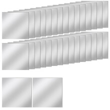 30 PCS Acrylic Mirror Tiles Self Adhesive, 4 Inches Square High-Definition Tiny Mirror Tiles for Crafts 10x10cm