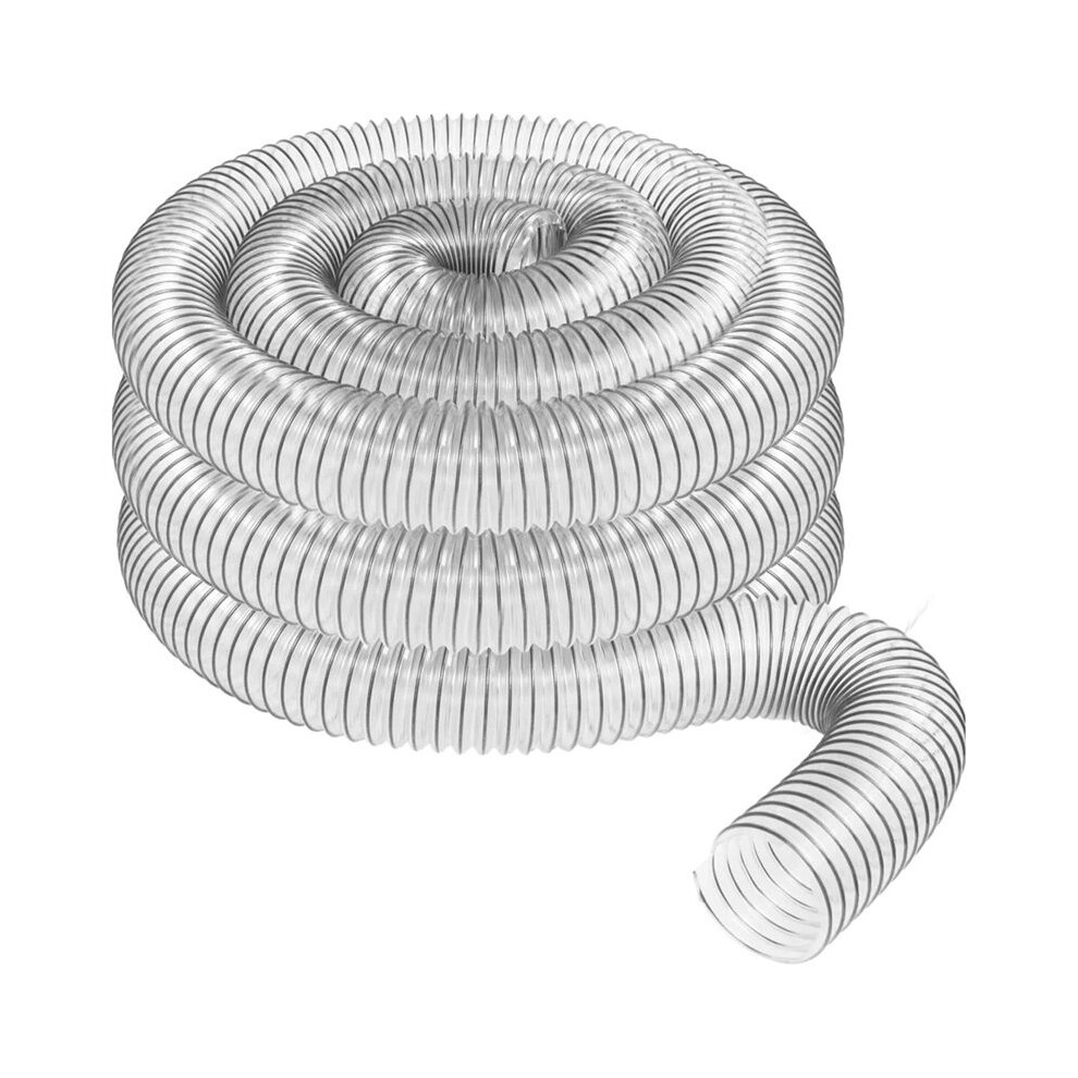 2In Od 50Mm Clear Pvc Dust Collection Hose For Use With Dust Collectors With 2In Ideal For Shop Vacuums 4711680908512