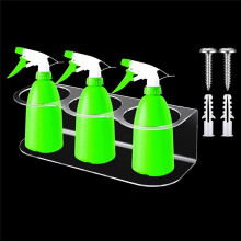 Spuitbushouder Acryl Spuitfleshouder Wandmontage Spuitbusrek Spuitflesorganizer met Hardware