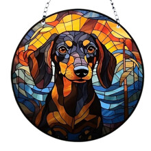Colored Glass Hanging Sun Catcher, Suitable for Room Home Decoration, New House Opening Gift,A