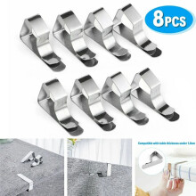 24PCS Stainless Steel Tablecloth Clamps Tablecloth Clamps Holder Clip for Wedding Tableware Household Dining Room