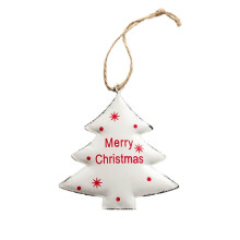 Wrought Iron Christmas Tree Pendant Star Bell Christmas Party Home Decoration Pendant D