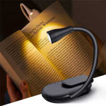 Lampe de Lecture 3 Couleurs Lampe de Lecture Portable Rechargeable par USB pour Lire au Lit Amateur de Livres LED Veilleuse B