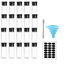 Spice Bottle Set for Spices Salt and Pepper Seasoning Bottle Spice Organizer Condiment Storage Jar Set 20pcs