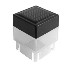 LED Solar Column Light Solar Powered Pillar Lamp Outdoor Fence Gate Post Lamp for Garden Courtyard (Warm Light)