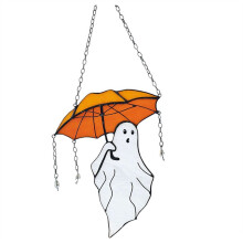 Rolig Halloween-Spöke med Paraplyfärgad Suncather Halloween-Dekor, Väggsolfångare