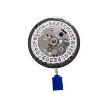 NH34 HochpräZises Uhrwerk NH34 GMT-Funktion Kalender 3 Uhr Automatikwerk - WeißEr Kalender