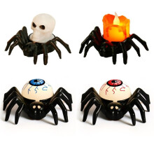 Halloween Decoration LED Candle Lamp Spider Skull Lamp Halloween Decoration Spook House Horror Prop