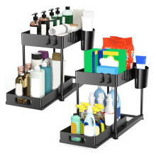 Organizador de Cocina Estante ExtraíBle de Doble Capa para Encimera de Mesa Estante ExtraíBle para Fregadero