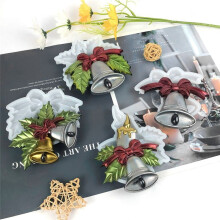 4 Teile/Satz DIY Weihnachtsglocke Ornament Silikonformen Harz Handwerk Gussformen Handgefertigte Heimdekoration Handwerk