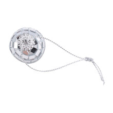 30Pack Disco Silver Hanging Mirror Disco Balls Ornaments with Rope Christmas Wedding Party Music Festivals Decor