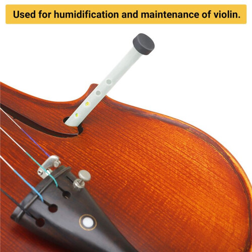 Violin Moisturizer, Sound Hole Moisturizer, Violin Maintenance Tools, Violin Sound Hole Humidifier White 2