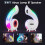 Conch Wireless Atmosphere Lamp Touch to Adjust Lighting RBG Desktop Lamp Wireless  Speaker Alarm Clock,A 1