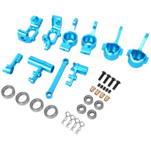 Aluminum Alloy Steering Knuckle Hub Carrier Servo Saver Upgrade Parts for RC HSP 1/10 Redcat Volcano EPX