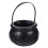 Black Cauldron Kettle Plastic Witch Kettle St Patricks Cauldron Wizard Witch Cauldron Decoration Candy Kettle Bucket 2