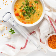 10 Pieces 7.8Inch 1Oz Clear Small Ladle Ladle for Sauce Long Handle Plastic Punch Bowl Ladle Serving Spoons