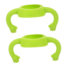 2Pack Soft Silicone Baby Bottle Handle for Infants, Wide Neck Grip for Newborns and Toddlers