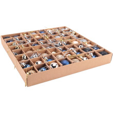 64 PièCes Ornements de NoëL Polyvalents Cadeaux de NoëL Boules D'Arbre de NoëL - ou Bleu
