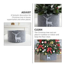 Support D'Arbre Collier de Sapin de NoëL Jupe Tapis Couvre-Pieds D'Arbre pour la DéCoration Sous les Arbres de NoëL Collier de Sapin de NoëL