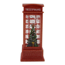 Kerstlantaarn Sneeuwbollantaarn Kerstwater Glinsterende Sneeuw Telefooncel voor Festival voor Kinderen, Boom