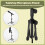 Tabletop Tripod Microphone Mic Stand Holder with 1/4 Inch Threaded for Meetings Lectures Speaking and Ect 2
