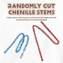 400Pcs Pipe Cleaners 10 Assorted Colors Chenille Stems Supplies Glitter Pipe Cleaners for DIY Art Crafts