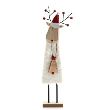 Neues Nordisches Weihnachtsfest Holz Filz Dekoration Weihnachten Elch Weihnachten Weihnachtsmann Ornament Weihnachten Baum Desktop Dekoration G